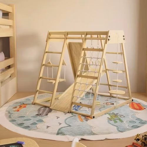 Montessori Klatrestativ - lekeplass 119 x 124 x 119 cm XXL