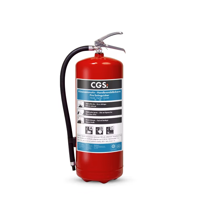 CGS 12 kg pulversläckare PE12CR-A SE/FI