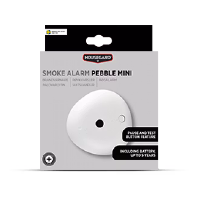 Housegard optisk brandvarnare, Pebble Mini inkl 5-års batteri, SA702