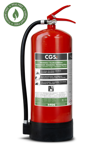 CGS 9 liter X-Fog handbrandsläckare, WA9XF-B