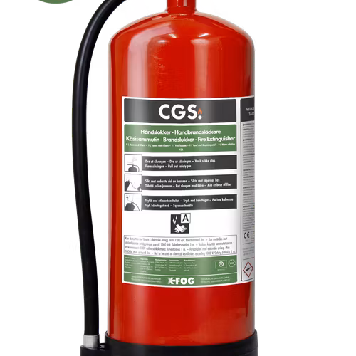 CGS 9 liter X-Fog handbrandsläckare, WA9XF-B