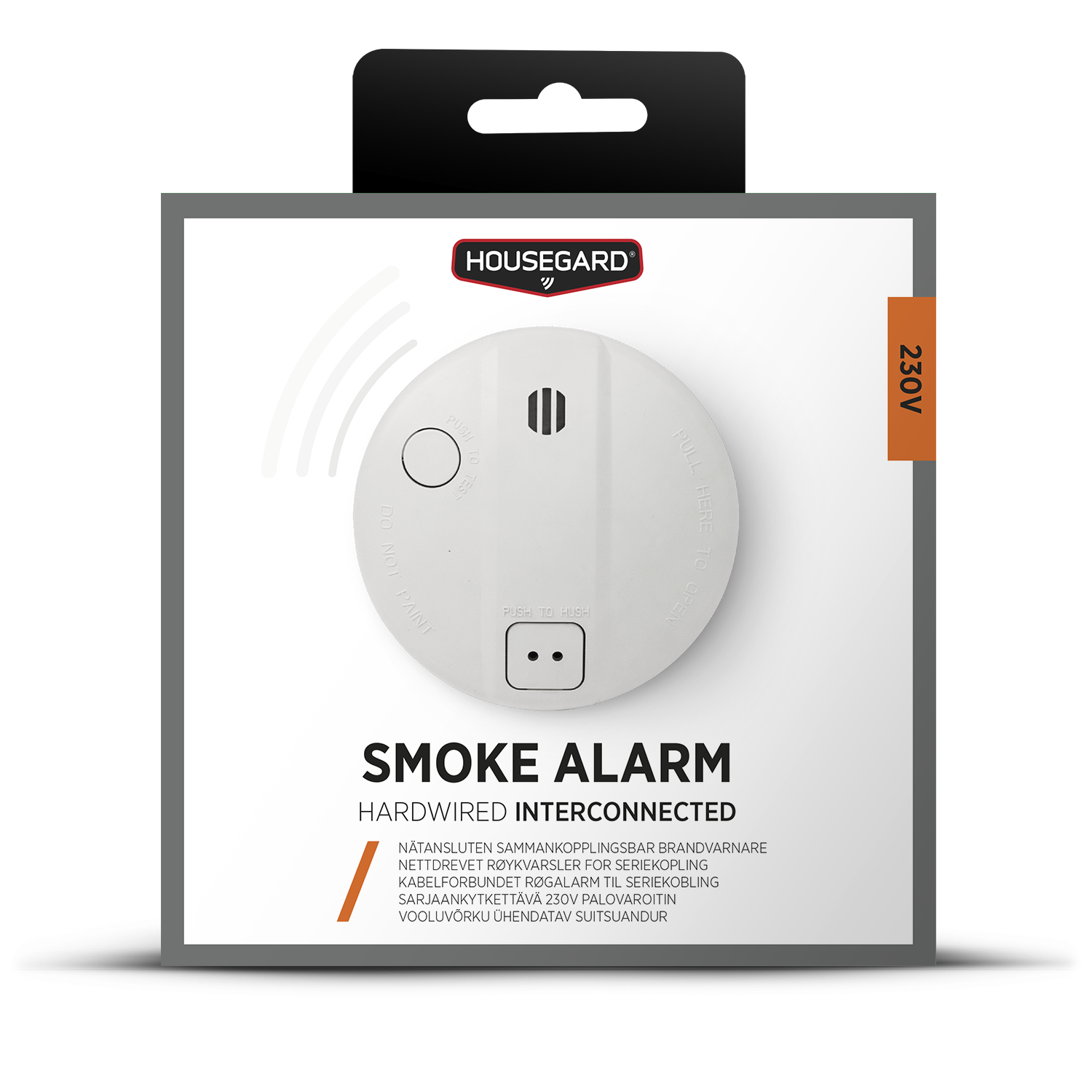 Housegard 230V brandvarnare, inkl batteribackup, SA411S