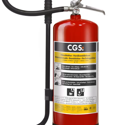 CGS 6L fettbrandsläckare fluorfri, röd, FFE6CR-B