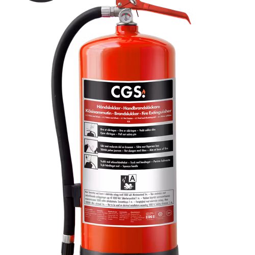 4-pack CGS 6 L vattenbrandsläckare med fluorfri tillsats, WAE6CR-B
