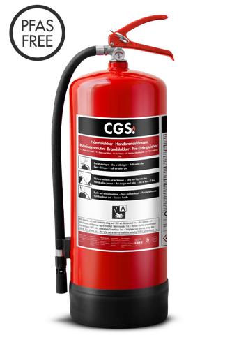 4-pack CGS 9 L vattenbrandsläckare med flourfri tillsats, WAE9CR-B