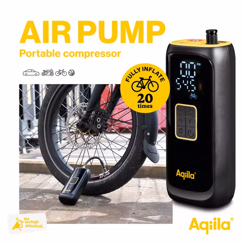 Aqiila Airbird C4 – Luftpump, bärbar kompressor, powerbank, ficklampa