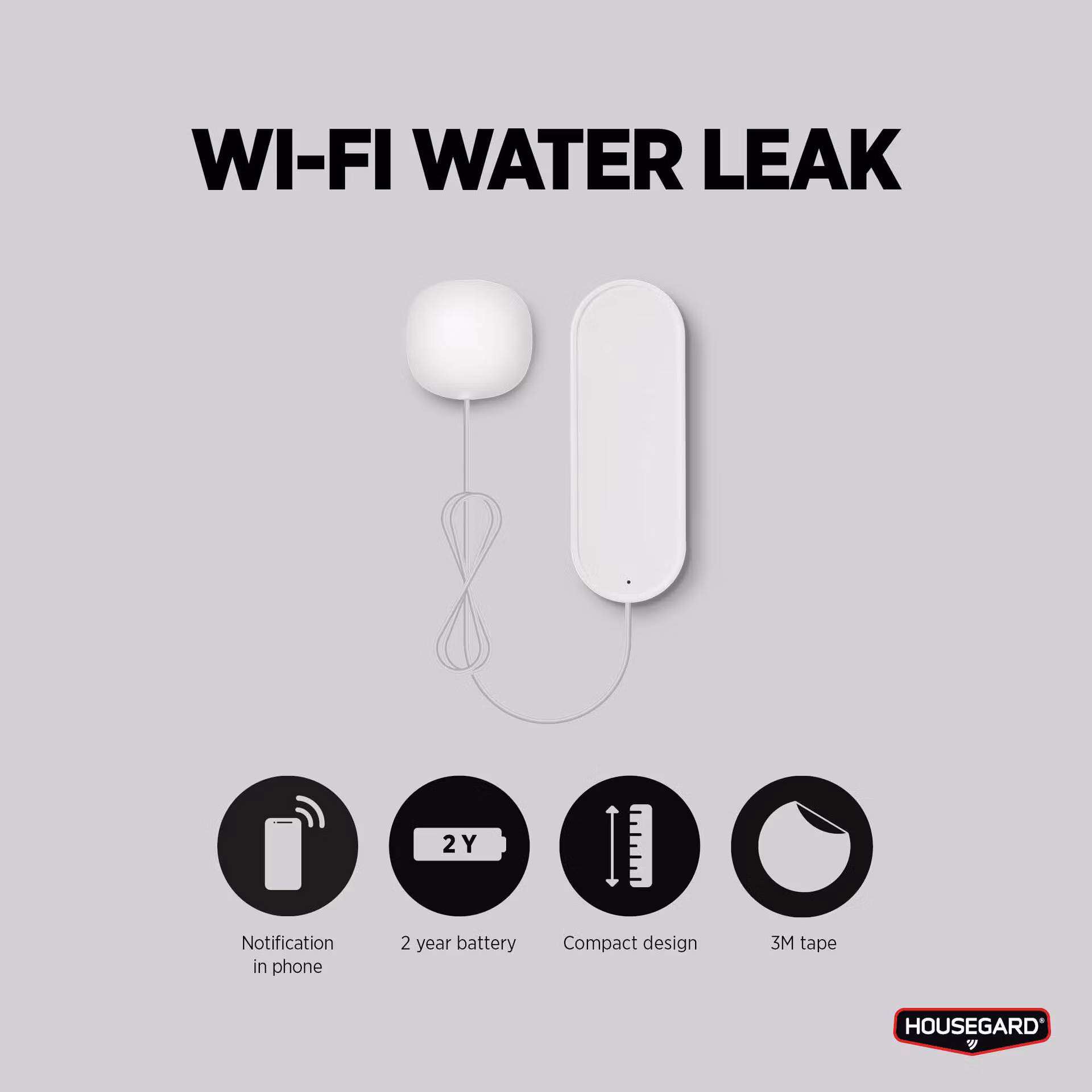 Housegard smart vattenläckagesensor, WA202