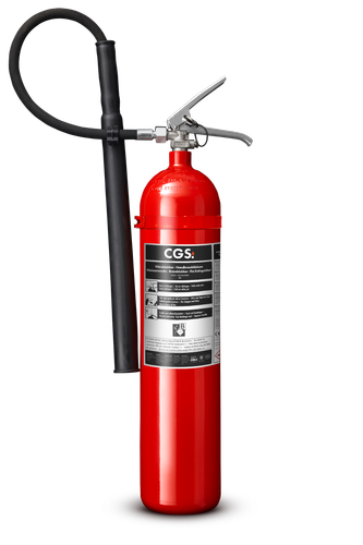 CGS 5 kg koldioxidsläckare, röd, K5TGX