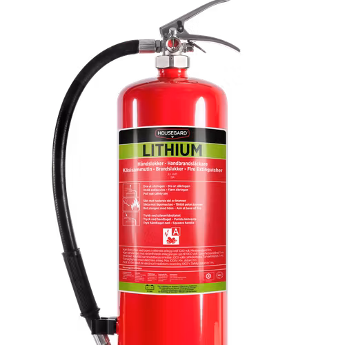 Housegard 6 liter AVD brandsläckare, röd, LITHEX6
