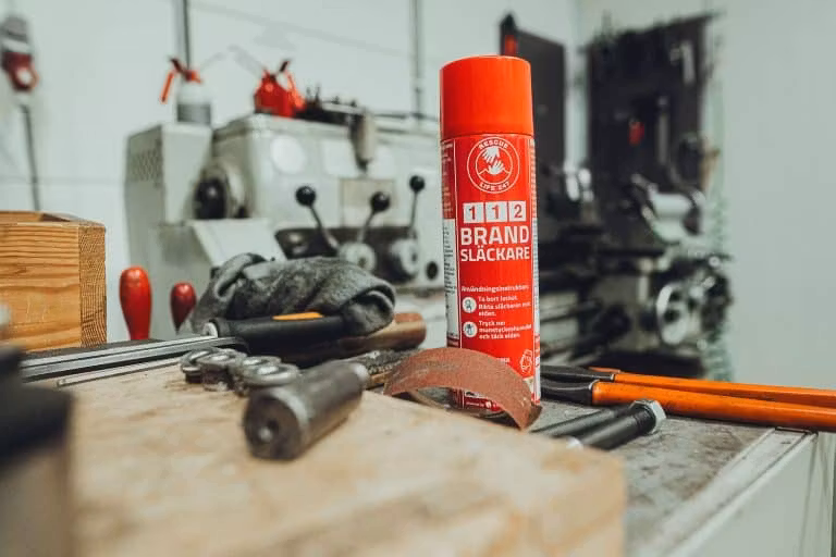 Liten 112 Brandsläckare