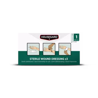 Housegard Sterilt sårförband (3-pack)