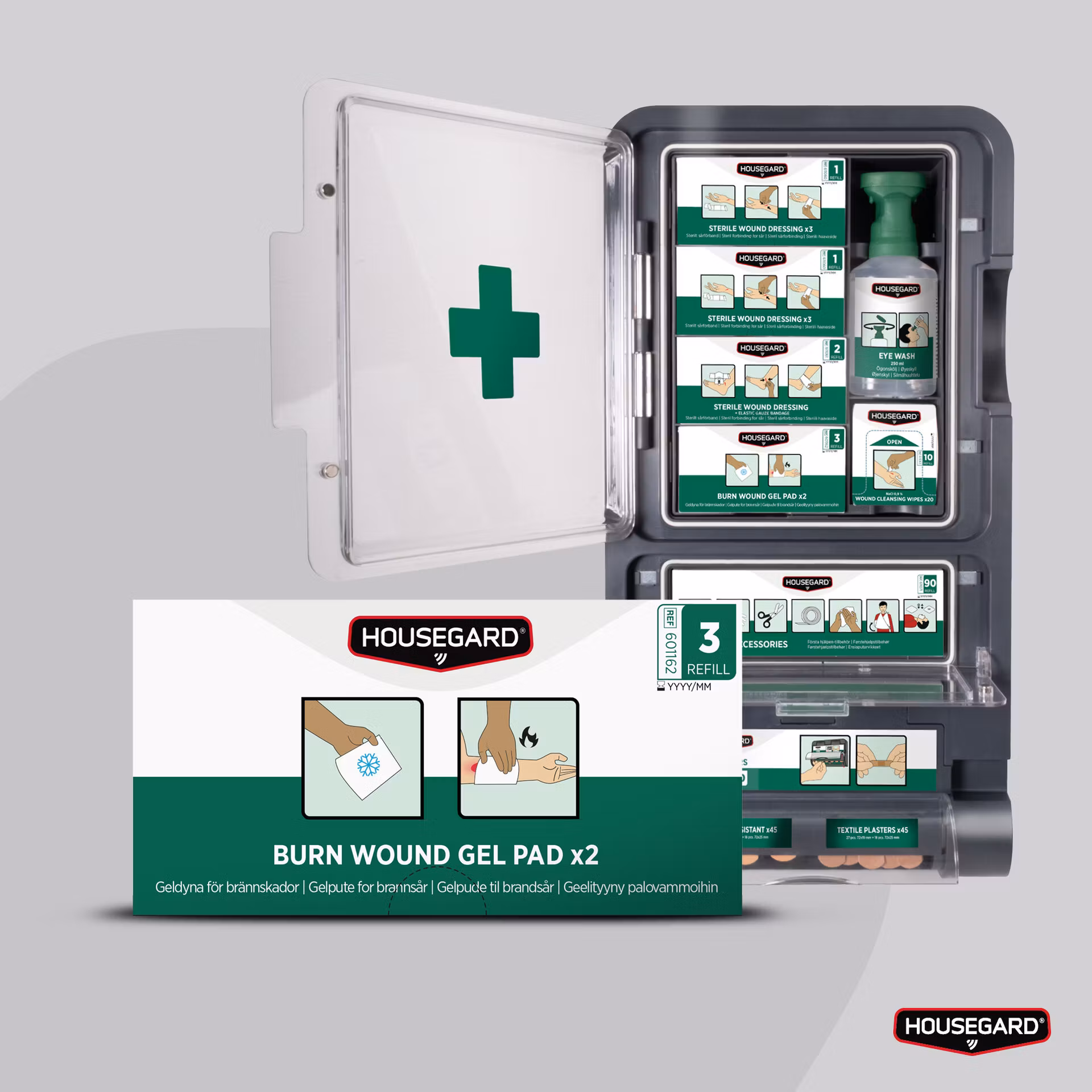 Housegard Gelkompress vid brännskador (2-pack)