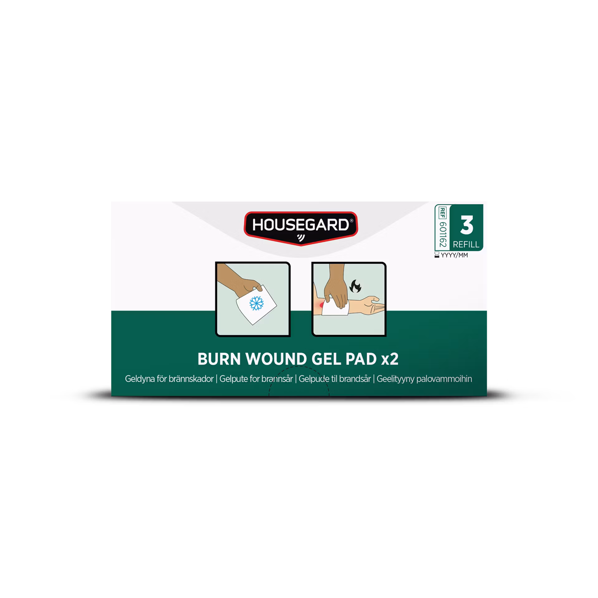 Housegard Gelkompress vid brännskador (2-pack)