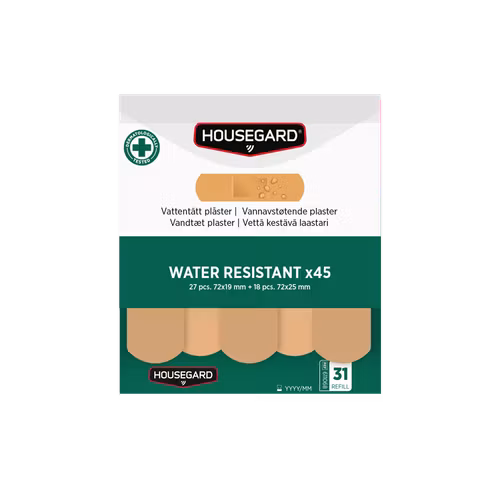 Housegard Vattentåliga plåster (2x45 st)