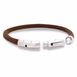 Ludwig | Läderarmband | Mocka