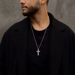 Hamilton | Stålhalsband | Kors