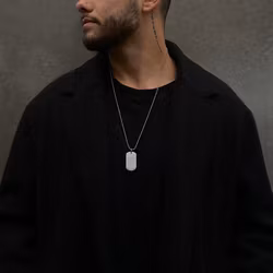 Herman | Stålhalsband | Läder