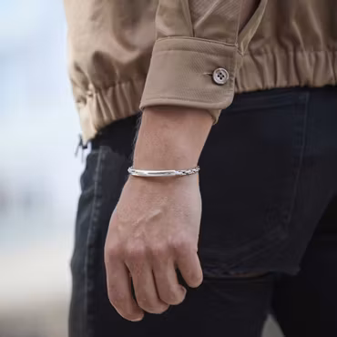 Silverarmband | Stelt | Justerbart