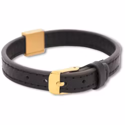 Lyon | Läderarmband | Guld