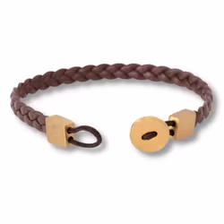 Love | Läderarmband | Guld