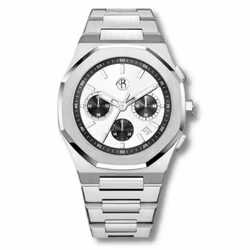 Benjamin | Klocka | Stål/vit