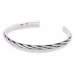 Silverarmband | Stelt | Flätat