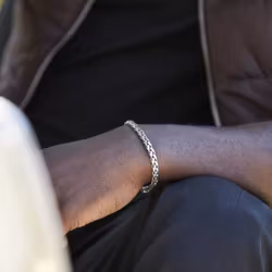 Silverarmband | Flätat