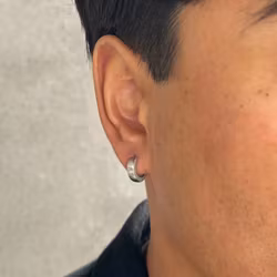 Elvin | Örhänge | Borstat rostfritt stål