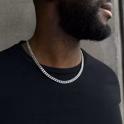 Silverhalsband | Pansar 6 mm