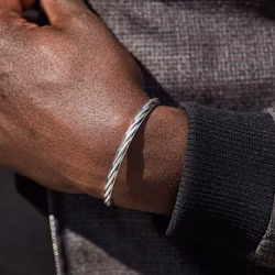 Silverarmband | Stelt | Flätat