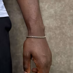 Silverarmband | Oxiderad Cordell