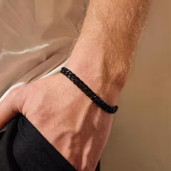 Sylvester Black | Stålarmband