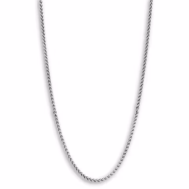 Silverhalsband | Oxiderat flätat | 3 mm