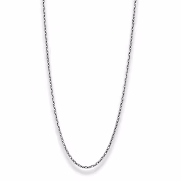Silverhalsband | Oxiderad kedja | 3 mm