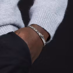 Silverarmband | Flätat