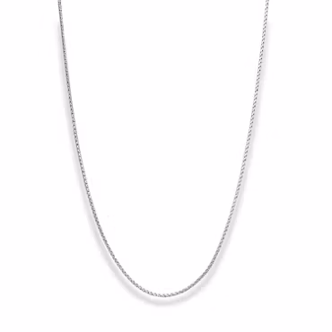 Silverhalsband | Silverlänk med rhodium | 2,5 mm
