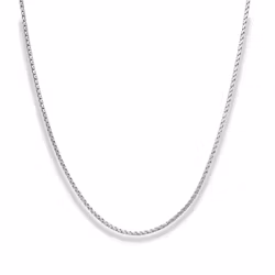 Silverhalsband | Silverlänk med rhodium | 2,5 mm