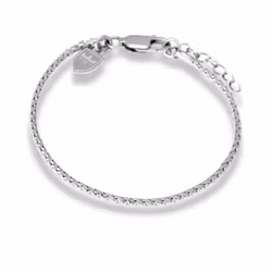 Silverarmband | Silverlänk med rhodium | 2,5 mm