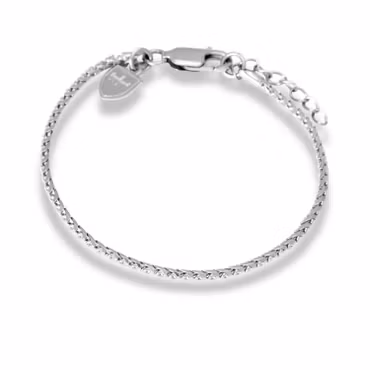 Silverarmband | Silverlänk med rhodium | 2,5 mm