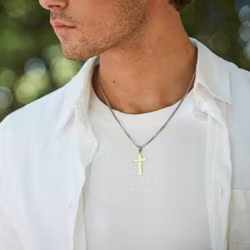 Helmer | Stålhalsband | Kors