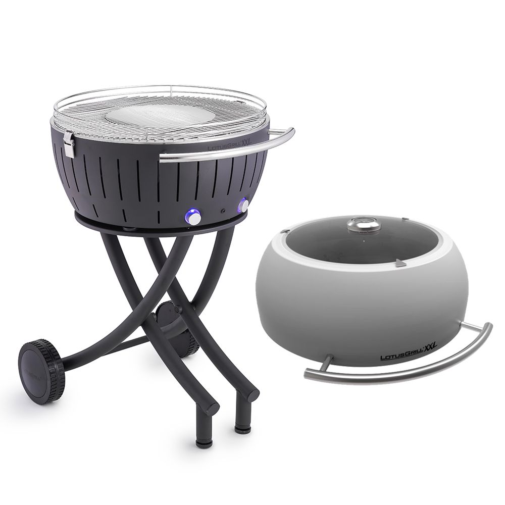 LotusGrill G 600 med lock - Anthracite Grey