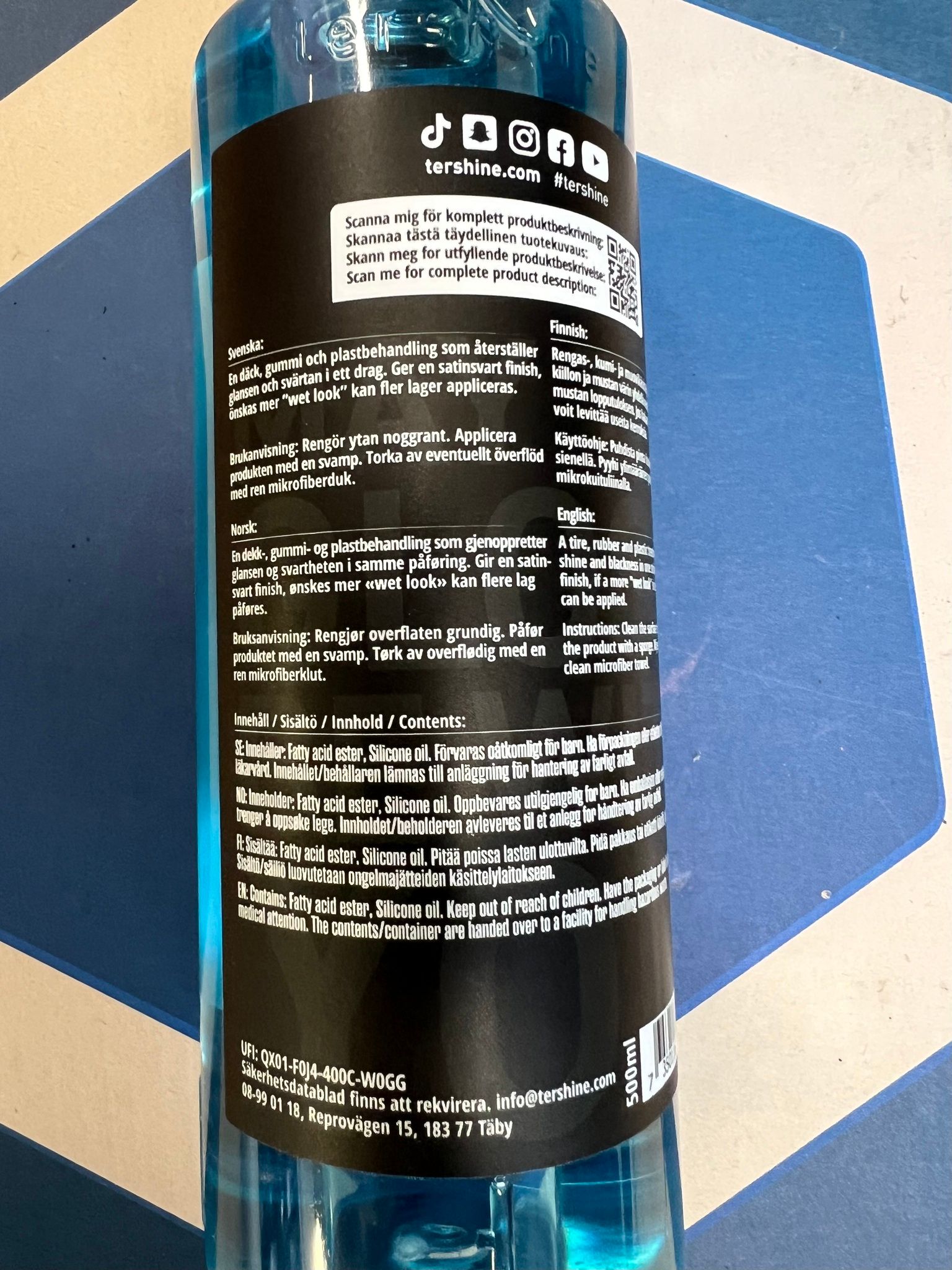 TERSHINE RUBBER & TRIM 500 ML