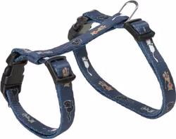 Junior kitten sele + koppel - 21-33 cm/8 mm - 1.20 m