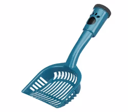 Kattspade med 20 påsar i handtaget