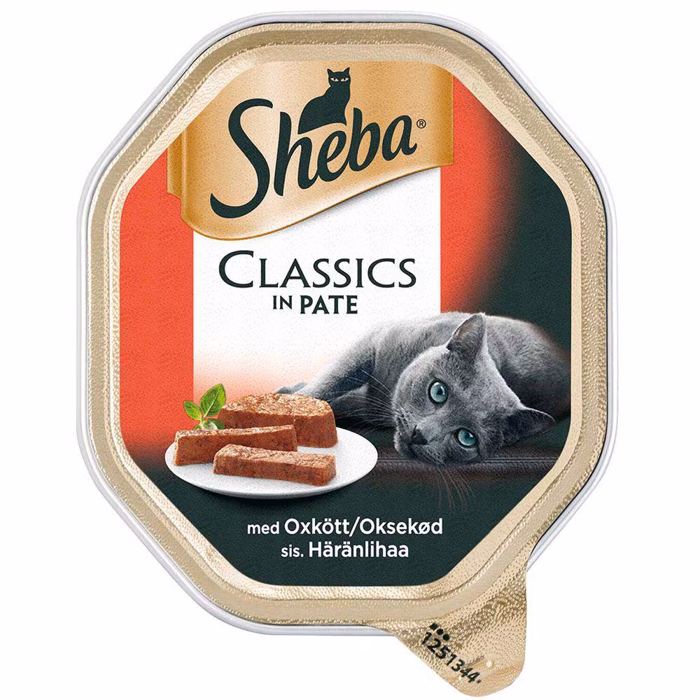 Framsidan av Sheba Classic Oxe.