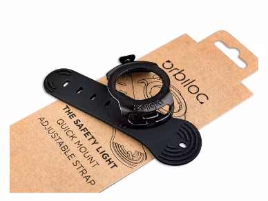 Orbiloc Quick Mount Adjustable tillsammans med dess förpackning.