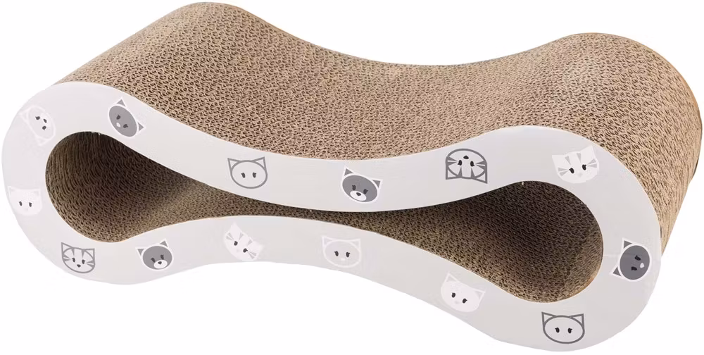 Klösbräda Wave i Wellpapp, Kattmynta - 48 × 16 × 22 cm