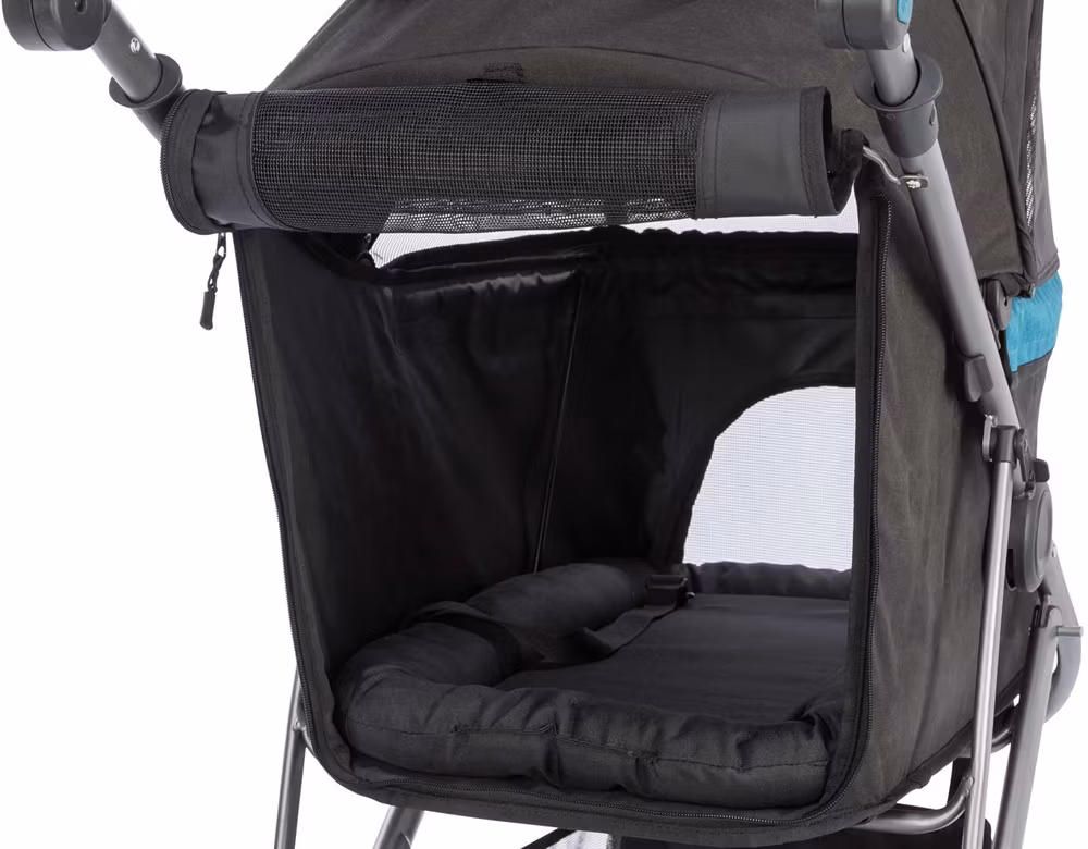 Djurvagn, hopfällbar, upp till 20 kg, 60×h112×120 cm