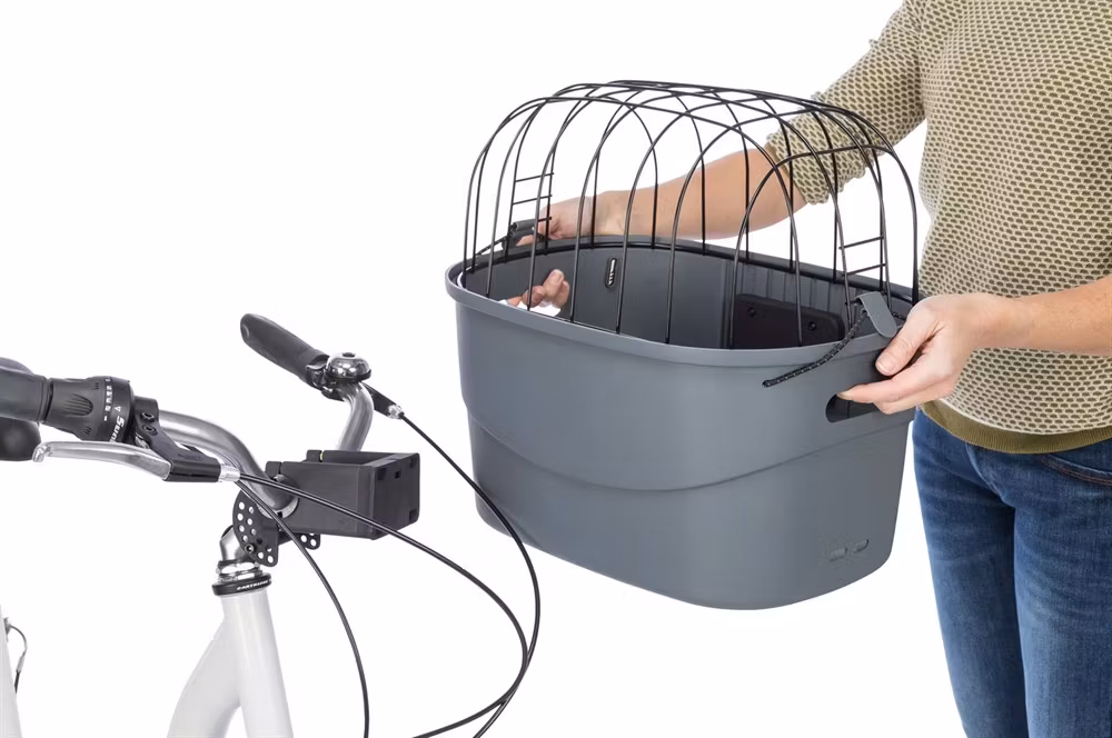 Cykelkorg front, plast - 42 × 39 × 30 cm