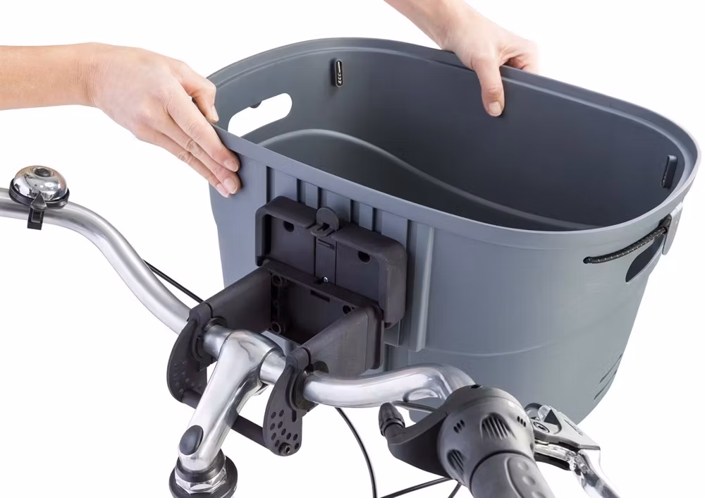 Cykelkorg front, plast - 42 × 39 × 30 cm